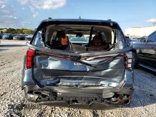 2025 Kia Carnival SX Prestige with VIN KNDNE5K36S6463692, listed as a Copart auction lot 85995684 with 7,615 mi miles and Salvage Title. Bid and sale history available at carsss.com. Image 6.