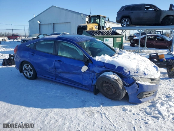 2017 Honda Civic Sedan LX with VIN 19XFC2F50HE027539, listed as a Copart auction lot 88356585 with 126,259 mi miles and Salvage Title. Bid and sale history available at carsss.com. Image 4.