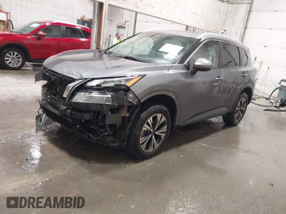 2022 Nissan Rogue SV with VIN 5N1BT3BB0NC671170, listed as a IAAI auction lot 41736425 with 52,757 mi miles. Bid and sale history available at carsss.com. Image 2.