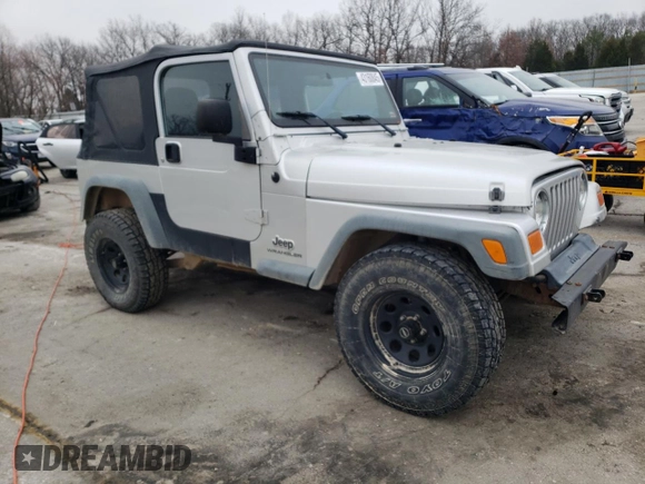 2006 Jeep Wrangler SE with VIN 1J4FA29176P755459, listed as a Copart auction lot 43160845 with 204,867 mi miles and Salvage Title. Bid and sale history available at carsss.com. Image 4.