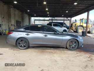 2020 Infiniti Q50 3.0t LUXE with VIN JN1EV7ARXLM254991, listed as a IAAI auction lot 41688390 with 55,873 mi miles. Bid and sale history available at carsss.com. Image 13.