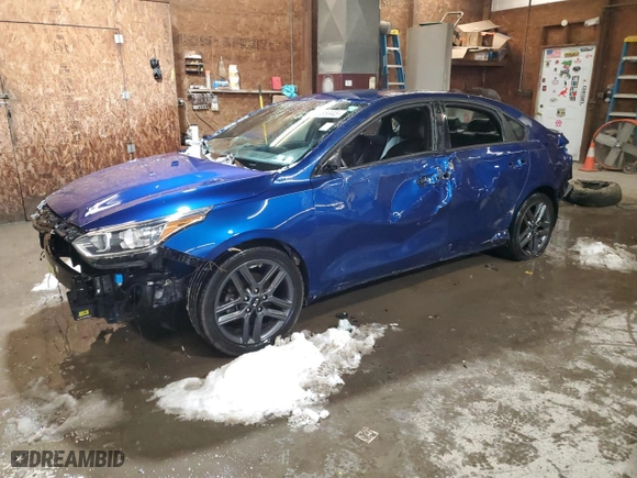 2020 Kia Forte GT-Line with VIN 3KPF34AD1LE240650, listed as a Copart auction lot 41636945 with 79,555 mi miles and Salvage Title. Bid and sale history available at carsss.com. Image 1.