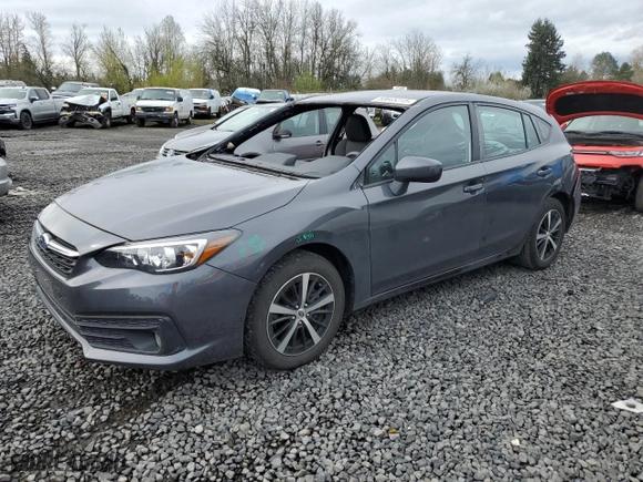 2022 Subaru Impreza Premium with VIN 4S3GTAV69N3725854, listed as a Copart auction lot 50645315 with 43,179 mi miles and Salvage Title. Bid and sale history available at carsss.com. Image 1.