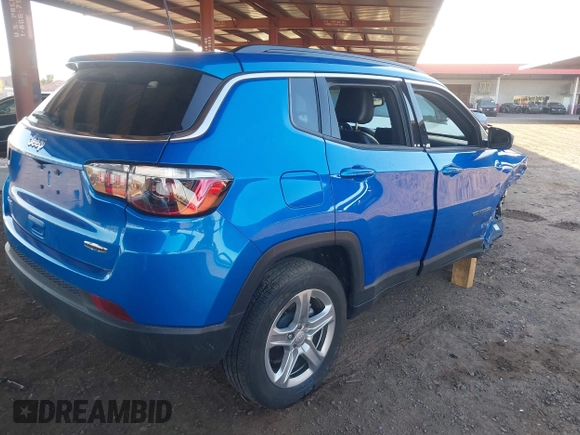 2023 Jeep Compass Latitude with VIN 3C4NJDBNXPT554436, listed as a IAAI auction lot 41822817 with 22,073 mi miles and . Bid and sale history available at DreamBid. Image 4.