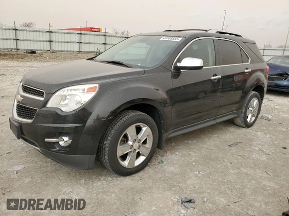 2012 Chevrolet Equinox LTZ with VIN 2GNFLGE52C6121680, listed as a Copart auction lot 49589385 with 122,204 mi miles and Salvage Title. Bid and sale history available at carsss.com. Image 1.