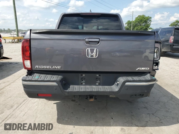 2020 Honda Ridgeline RTL-E with VIN 5FPYK3F77LB012808, listed as a Copart auction lot 60014575 with 85,280 mi miles and Salvage title. Bid and sale history available at DreamBid. Image 6.