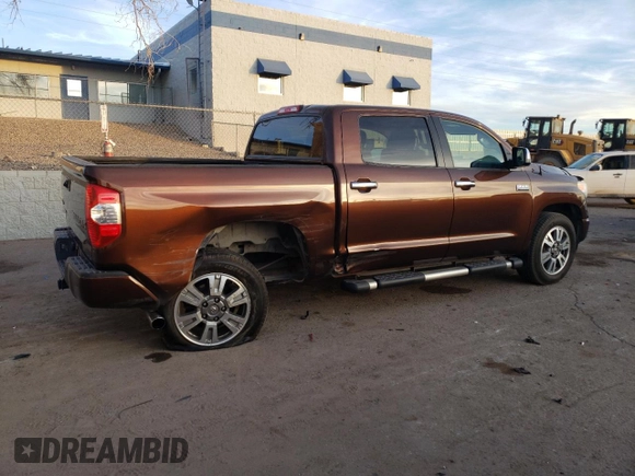 2016 Toyota Tundra 4WD Truck Platinum with VIN 5TFAW5F18GX524689, listed as a Copart auction lot 43367845 with 213,006 mi miles and Salvage Title. Bid and sale history available at carsss.com. Image 3.