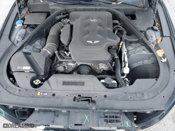 2018 Genesis G80 3.8L with VIN KMHGN4JE3JU242708, listed as a Copart auction lot 79191644 with 89,253 mi miles and Salvage Title. Bid and sale history available at carsss.com. Image 11.