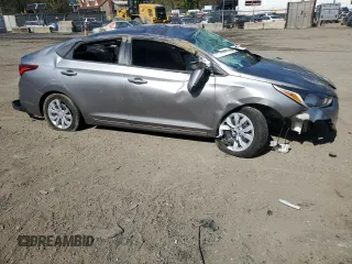 2022 Hyundai Accent SE with VIN 3KPC24A60NE183156, listed as a Copart auction lot 53238185 with 21,423 mi miles and Salvage title. Bid and sale history available at DreamBid. Image 4.