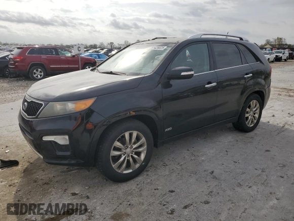 2011 Kia Sorento SX with VIN 5XYKWDA21BG093963, listed as a Copart auction lot 51426825 with 186,749 mi miles and Salvage Title. Bid and sale history available at carsss.com. Image 1.