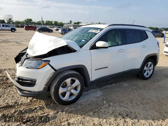 2019 Jeep Compass Latitude with VIN 3C4NJCBB7KT762945, listed as a Copart auction lot 55917165 with 100,854 mi miles and Salvage title. Bid and sale history available at DreamBid. Image 1.