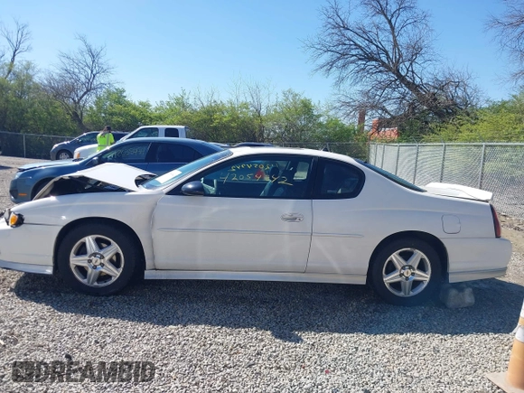 2004 Chevrolet Monte Carlo SS Supercharged with VIN 2G1WZ121749159033, listed as a IAAI auction lot 42054942 with 119,326 mi miles. Bid and sale history available at carsss.com. Image 14.