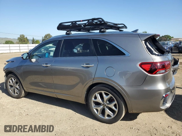 2019 Kia Sorento SX z VIN 5XYPK4A56KG528438, wystawiony jako Copart lot #55158685 z przebiegiem 86 288 mil mil oraz Szkoda całkowita • Salvage title. Historia ofert i sprzedaży dostępna na DreamBid. Obrazek 2.