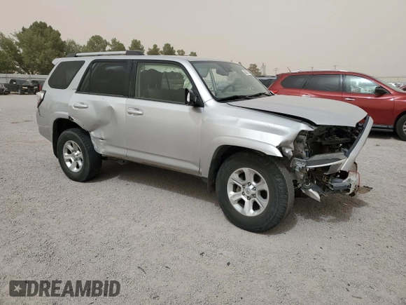 2021 Toyota 4Runner SR5 with VIN JTEEU5JR7M5238789, listed as a Copart auction lot 56677715 with 105,390 mi miles and Salvage title. Bid and sale history available at DreamBid. Image 4.