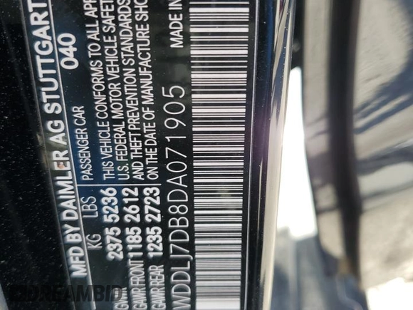 2013 Mercedes-Benz CLS 550 z VIN WDDLJ7DB8DA071905, wystawiony jako Copart lot #88515895 z przebiegiem 86 306 mil mil oraz Szkoda całkowita • Salvage title. Historia ofert i sprzedaży dostępna na DreamBid. Obrazek 14.