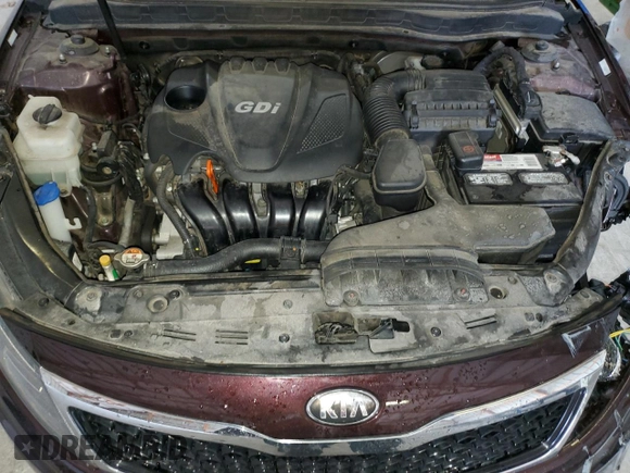 2013 Kia Optima EX with VIN 5XXGN4A76DG223814, listed as a Copart auction lot 59561475 with Not provided miles and Salvage title. Bid and sale history available at DreamBid. Image 11.