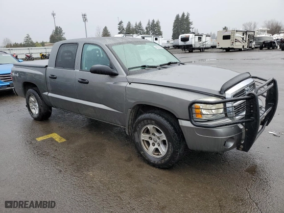 2006 Dodge Dakota SLT with VIN 1D7HW48N56S544652, listed as a Copart auction lot 43210535 with 215,875 mi miles and Salvage Title. Bid and sale history available at carsss.com. Image 4.