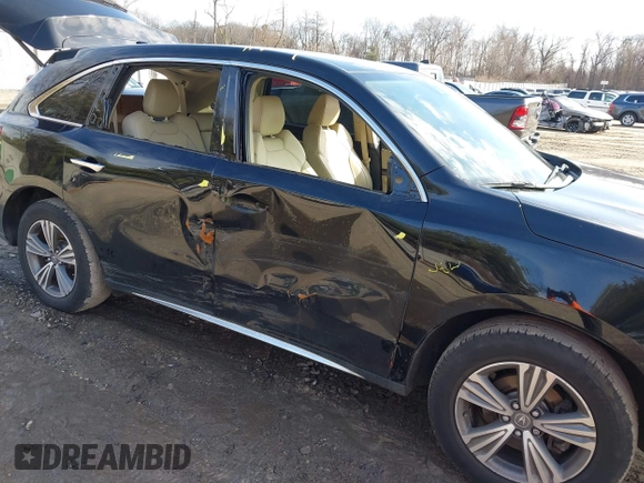 2019 Acura MDX with VIN 5J8YD4H39KL036513, listed as a IAAI auction lot 41487504 with 76,417 mi miles. Bid and sale history available at carsss.com. Image 6.