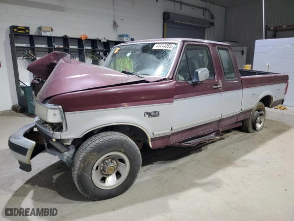 1996 Ford F-150 Special with VIN 1FTEX15N6TKA30687, listed as a Copart auction lot 41414055 with 0 miles and Clean Title. Bid and sale history available at carsss.com. Image 1.
