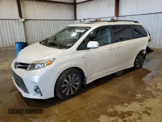2019 Toyota Sienna XLE z VIN 5TDDZ3DC5KS218108, wystawiony jako Copart lot #57616405 z przebiegiem 104 254 mil mil oraz Szkoda całkowita • Salvage title. Historia ofert i sprzedaży dostępna na DreamBid. Obrazek 1.