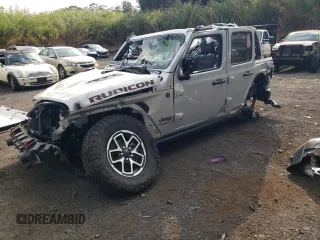 2024 Jeep Wrangler Rubicon with VIN 1C4PJXFG6RW268750, listed as a Copart auction lot 41504835 with Not Provided miles and Salvage Title. Bid and sale history available at DreamBid. Image 1.