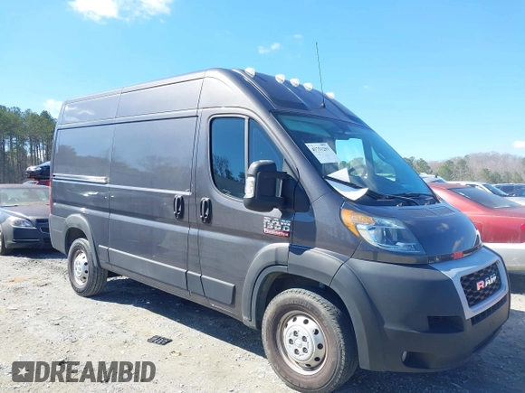 2021 Ram ProMaster Cargo with VIN 3C6LRVBG8ME521322, listed as a IAAI auction lot 41731201 with 52,823 mi miles. Bid and sale history available at carsss.com. Image 14.
