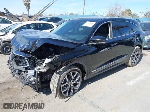 2022 Acura MDX w/Technology Package with VIN 5J8YD9H43NL001430, listed as a IAAI auction lot 41653698 with 41,751 mi miles. Bid and sale history available at carsss.com. Image 17.