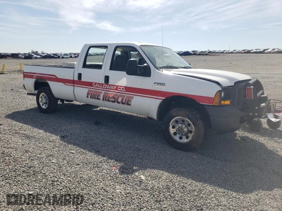 2005 Ford F-250 XL with VIN 1FTSW21535EC49075, listed as a Copart auction lot 49804265 with 31,506 mi miles and Salvage title. Bid and sale history available at DreamBid. Image 4.