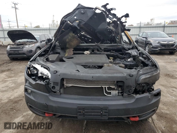 2019 Jeep Cherokee Trailhawk Elite with VIN 1C4PJMBX3KD425690, listed as a Copart auction lot 81963584 with 0 mi miles and Salvage Title. Bid and sale history available at carsss.com. Image 5.