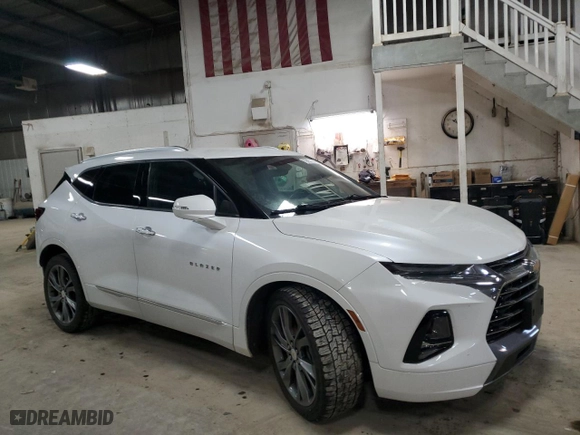 2020 Chevrolet Blazer Premier with VIN 3GNKBLRS5LS543602, listed as a Copart auction lot 79657344 with 63,197 mi miles and Salvage Title. Bid and sale history available at carsss.com. Image 4.