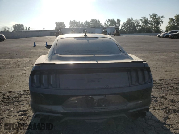 2022 Ford Mustang GT with VIN 1FA6P8CF3N5132593, listed as a Copart auction lot 58328603 with 6,480 mi miles and . Bid and sale history available at DreamBid. Image 6.