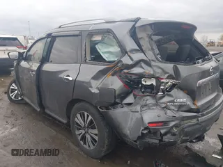 2018 Nissan Pathfinder SL with VIN 5N1DR2MM2JC645941, listed as a IAAI auction lot 41117695 with 1 mi miles. Bid and sale history available at carsss.com. Image 3.