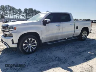 2019 Chevrolet Silverado 1500 High Country with VIN 1GCUYHEL9KZ239315, listed as a Copart auction lot 45550645 with 50,949 mi miles and Salvage Title. Bid and sale history available at carsss.com. Image 1.