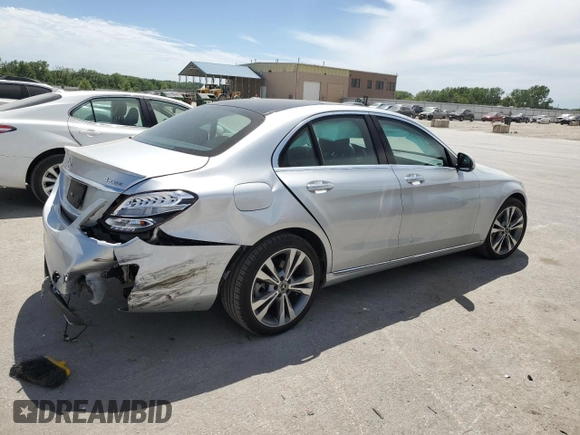 2018 Mercedes-Benz C 300 with VIN WDDWF4KB1JR416379, listed as a Copart auction lot 56462095 with 51,947 mi miles and Salvage title. Bid and sale history available at DreamBid. Image 3.