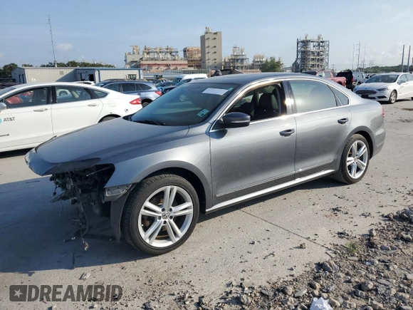2013 Volkswagen Passat SEL Premium z VIN 1VWCN7A36DC135095, wystawiony jako Copart lot #57338905 z przebiegiem 151 843 mil mil oraz Szkoda całkowita • Salvage title. Historia ofert i sprzedaży dostępna na DreamBid. Obrazek 1.