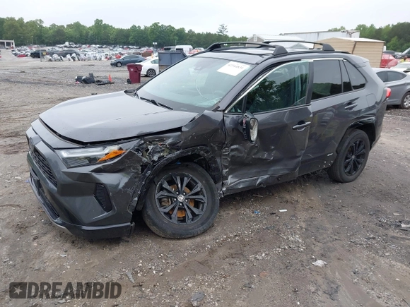 2022 Toyota RAV4 Hybrid SE with VIN 2T3T6RFV6NW036068, listed as a IAAI auction lot 42344831 with 44,801 mi miles and . Bid and sale history available at DreamBid. Image 2.