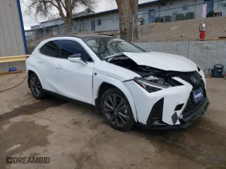 2024 Lexus UX with VIN JTHB9JBH4R2079566, listed as a Copart auction lot 45764985 with 12,924 mi miles and Salvage Title. Bid and sale history available at carsss.com. Image 4.