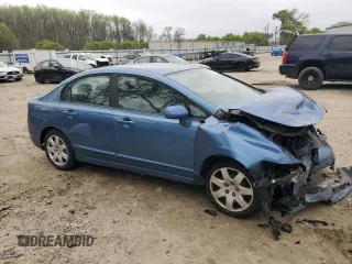 2008 Honda Civic LX with VIN 1HGFA16508L047170, listed as a Copart auction lot 51497985 with 213,230 mi miles and Clean Title. Bid and sale history available at DreamBid. Image 4.