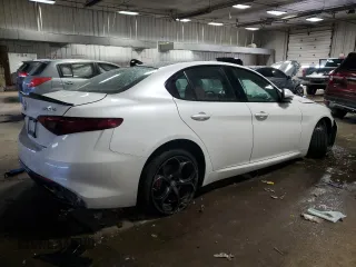 2018 Alfa Romeo Giulia Ti Sport with VIN ZARFAECN5J7576726, listed as a Copart auction lot 44971045 with Not provided miles and Clean title. Bid and sale history available at DreamBid. Image 3.