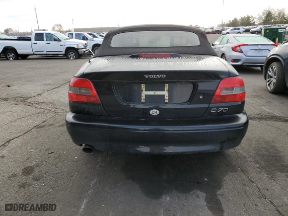 2002 Volvo C70 with VIN YV1NC53D52J026271, listed as a Copart auction lot 48063765 with 127,762 mi miles and Salvage Title. Bid and sale history available at carsss.com. Image 6.