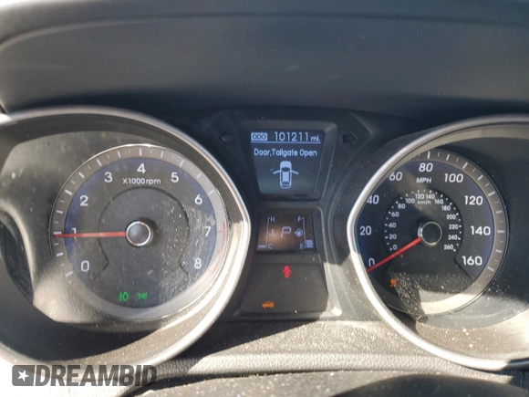 2013 Hyundai Elantra GT w/Blue Int with VIN KMHD35LE8DU052810, listed as a Copart auction lot 72935104 with 101,211 mi miles and Salvage Title. Bid and sale history available at carsss.com. Image 9.