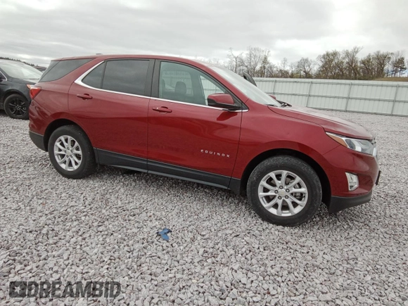2021 Chevrolet Equinox LT with VIN 3GNAXUEV0ML324643, listed as a Copart auction lot 54263985 with 49,780 mi miles and Salvage Title. Bid and sale history available at DreamBid. Image 4.