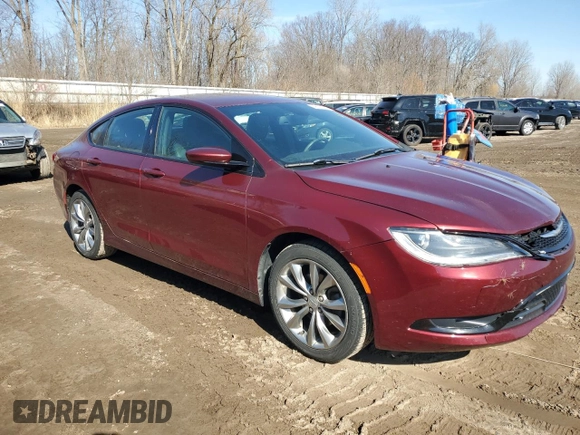 2015 Chrysler 200 S z VIN 1C3CCCBB6FN566037, wystawiony jako Copart lot #48161095 z przebiegiem 112 406 mil mil oraz Czysty tytuł • Clean title. Historia ofert i sprzedaży dostępna na DreamBid. Obrazek 4.