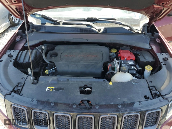 2021 Jeep Compass 80th Anniversary with VIN 3C4NJCEB6MT532733, listed as a Copart auction lot 53128285 with 45,624 mi miles and Salvage Title. Bid and sale history available at carsss.com. Image 12.