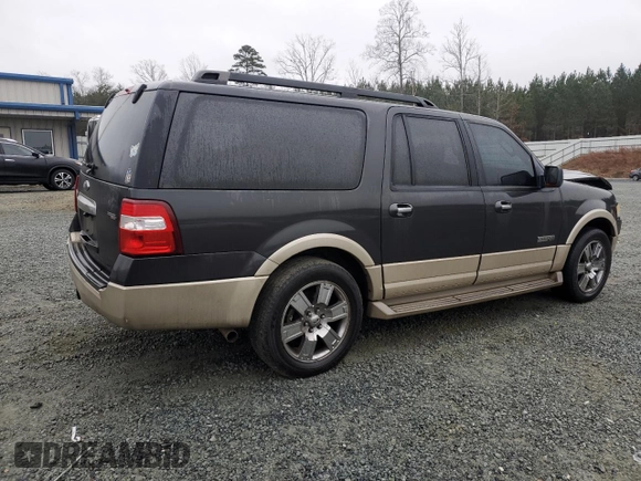 2007 Ford Expedition Max Eddie Bauer z VIN 1FMFK17537LA64565, wystawiony jako Copart lot #42621655 z przebiegiem 280 566 mil mil oraz Szkoda całkowita • Salvage title. Historia ofert i sprzedaży dostępna na DreamBid. Obrazek 3.