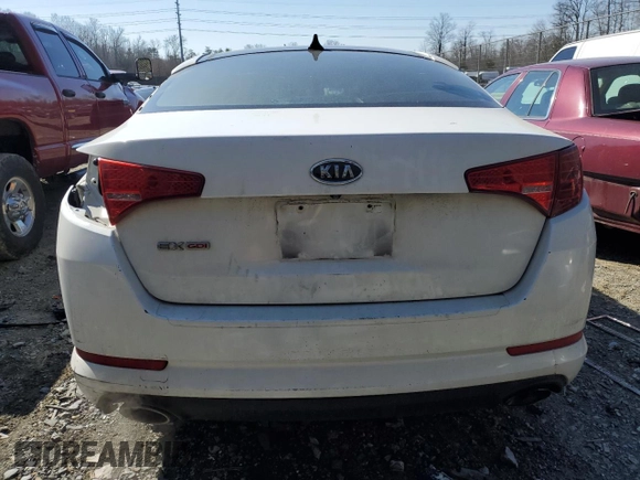 2012 Kia Optima EX with VIN 5XXGN4A78CG089984, listed as a Copart auction lot 46118675 with 122,598 mi miles and Salvage Title. Bid and sale history available at DreamBid. Image 6.