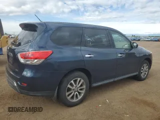 2014 Nissan Pathfinder S z VIN 5N1AR2MM1EC735798, wystawiony jako Copart lot #57267215 z przebiegiem 124 115 mil mil oraz Szkoda całkowita • Salvage title. Historia ofert i sprzedaży dostępna na DreamBid. Obrazek 3.