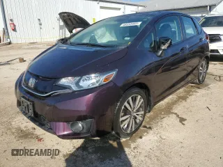 2015 Honda Fit EX-L with VIN 3HGGK5H88FM715308, listed as a Copart auction lot 48333465 with 104,438 mi miles and Salvage Title. Bid and sale history available at carsss.com. Image 1.