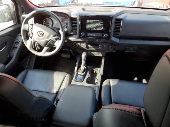 2022 Nissan Frontier S with VIN 1N6ED1EKXNN608884, listed as a Copart auction lot 75479834 with 11,132 mi miles and Salvage Title. Bid and sale history available at carsss.com. Image 8.