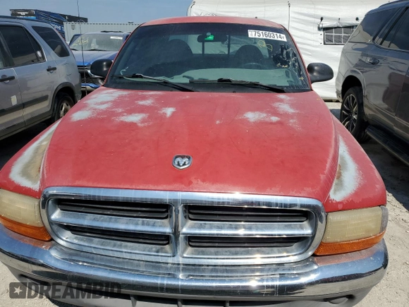 1997 Dodge Dakota with VIN 1B7GL23X0VS134478, listed as a Copart auction lot 75160314 with 119,282 mi miles and Non Repairable. Bid and sale history available at carsss.com. Image 5.